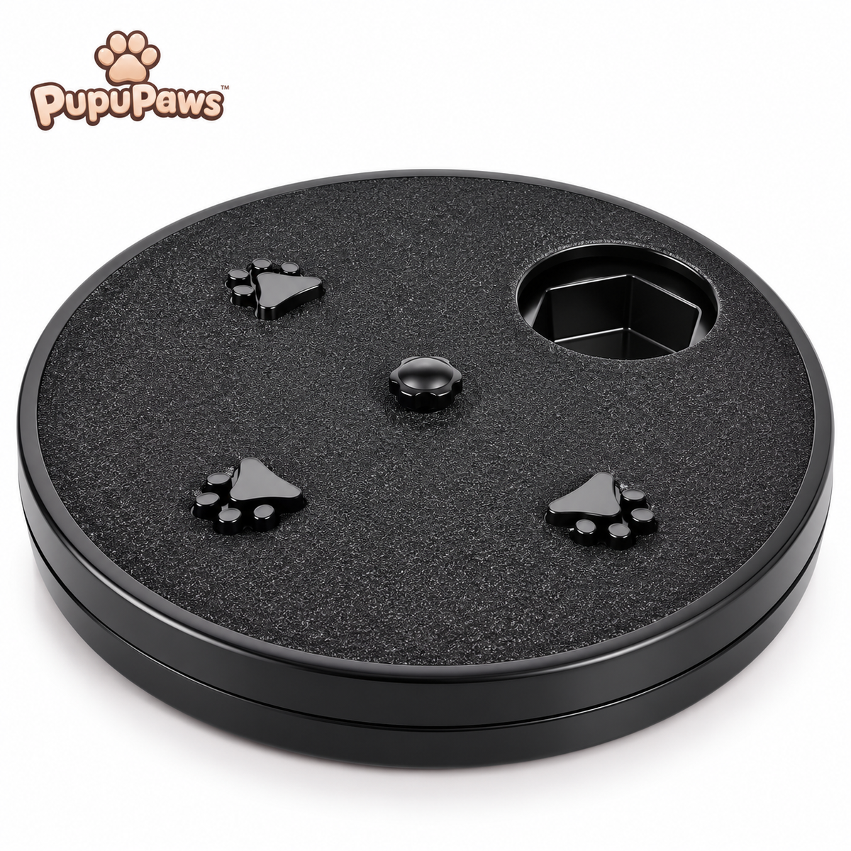 PupuPaws round interactive dog feeder