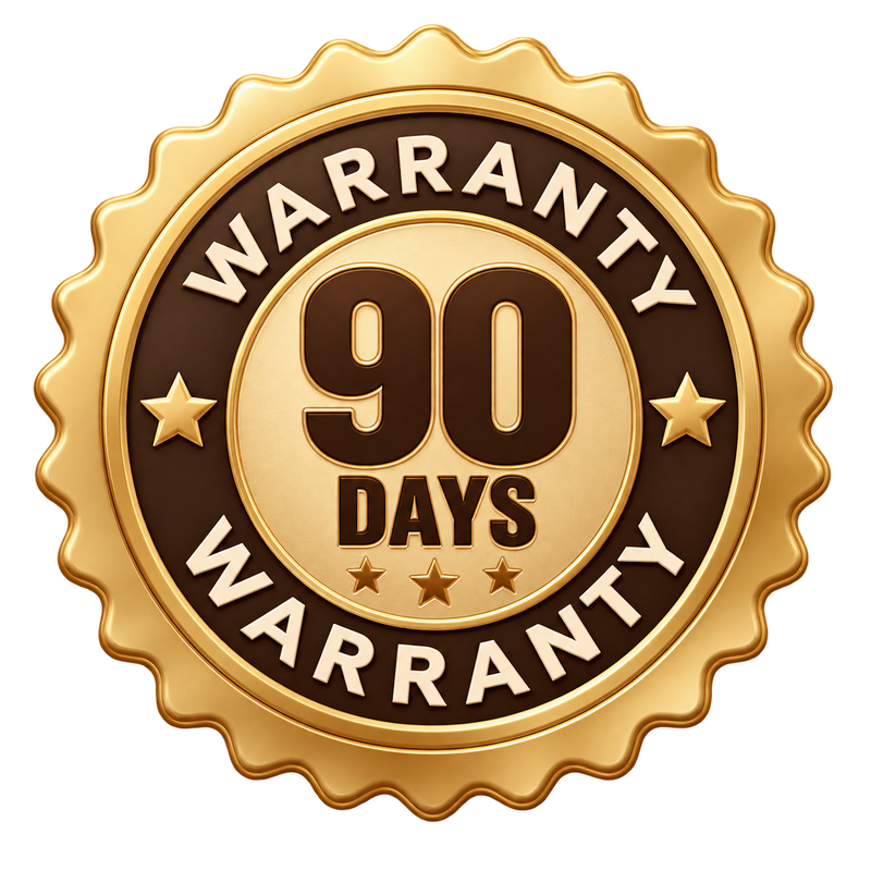 Gold badge: Warranty 90 days